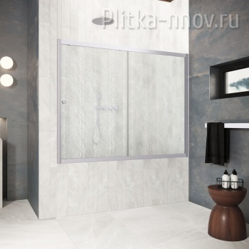 ZV Protec 150 07 02, профиль хром матовый, стекло шиншилла Vegas-Glass