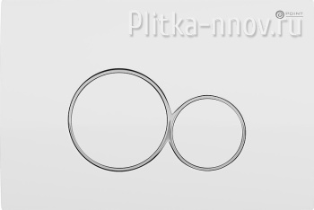 Виктория PN44061WC, цвет белая/хром, Клавиша смыва Point