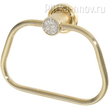 Royal Cristal 10925-G-B Black Gold Полотенцедержатель кольцо Boheme
