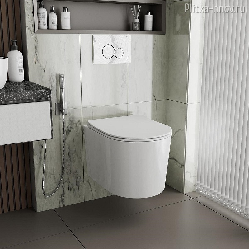 Веста PN41701 безободковый, белый сиденье микролифт Унитаз подвесной Point Веста PN41701 безободковый, белый сиденье микролифт Унитаз подвесной Point