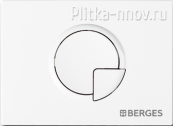 NOVUM R4 040024 BERGES Soft Touch белая кнопка смыва