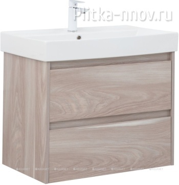 Nova Lite 75 орех светлый (2 ящика) Тумба с раковиной Aquanet Nova Lite 75 орех светлый (2 ящика) Тумба с раковиной Aquanet