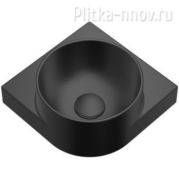Yard 28х28 C Ravak черный матовый керамический умывальник угловой