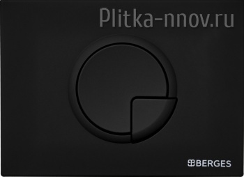 NOVUM R5 040025 BERGES Soft Touch черный матовый кнопка смыва