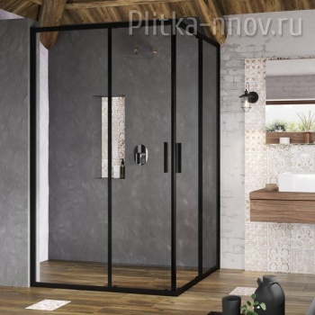 Blix Slim BLSRV2K+BLSRV2K 90х120 черный+Транспарент Ravak
