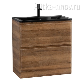 Albano 800-2C-PIA-RR Rovere Rustico  / Текстурированное Тумба с черной раковиной BelBagno