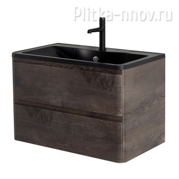 Albano 800-2C-SO-RNG Robere Nature Grigio / Текстурированное Тумба с черной раковиной BelBagno 