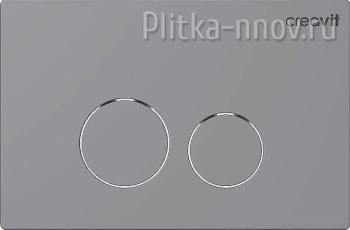 Terra GP9002.00 Серая матовая Кнопка смыва Creavit