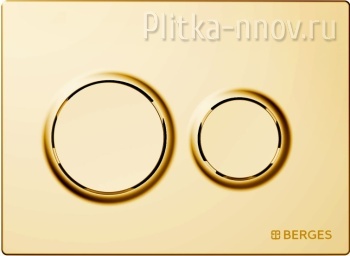NOVUM O9 040069 BERGES золото кнопка смыва