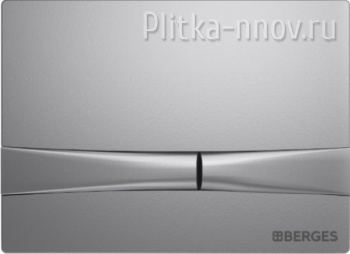 NOVUM F2 040052 BERGES матовый хром кнопка смыва