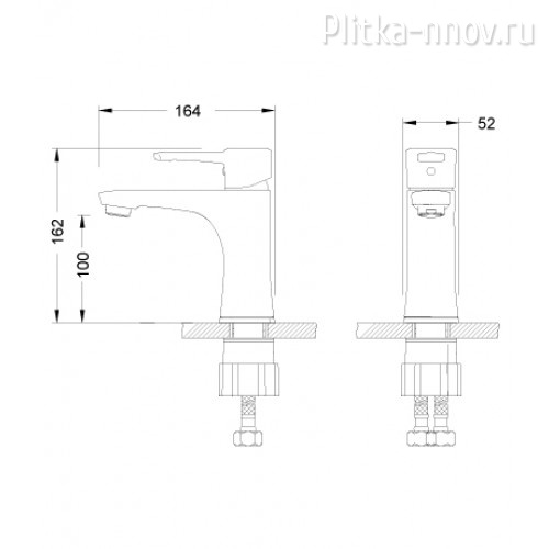 Evitta LM0506C Lemark Смеситель для умывальника монолитный Evitta LM0506C Lemark Смеситель для умывальника монолитный
