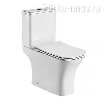 Fretta square AZ-1215A Azario унитаз-компакт безободковый