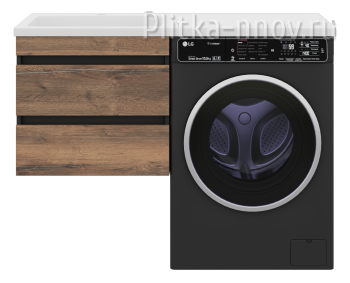 Коломбо 120 Тумба с раковиной подвесная под стиральную машину Misty