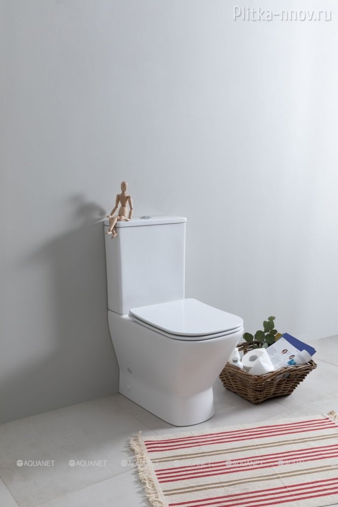 Fine-C Soft Close Rimless Aquanet белый Унитаз-компакт Fine-C Soft Close Rimless Aquanet белый Унитаз-компакт