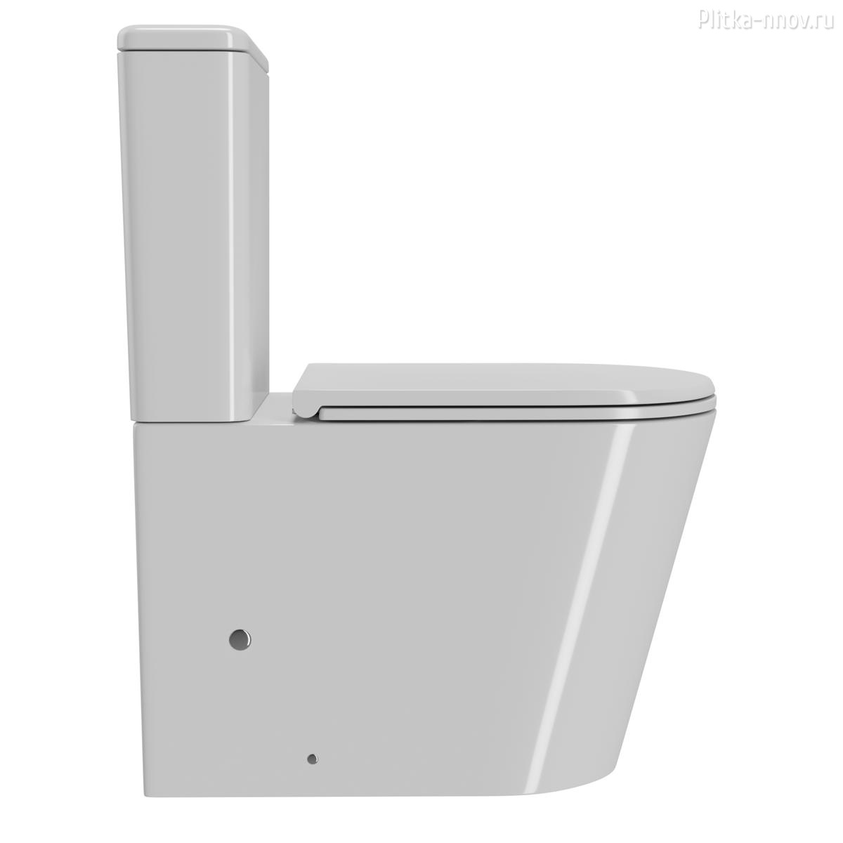 Сатурн PN42901 ТОРНАДО безободковый, сиденье микролифт Унитаз Point Сатурн PN42901 ТОРНАДО безободковый, сиденье микролифт Унитаз Point
