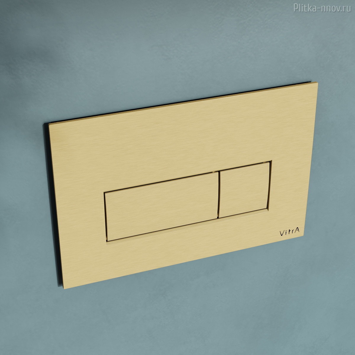 Root Square 740-2325 брашированное золото Vitra кнопка смыва Root Square 740-2325 брашированное золото Vitra кнопка смыва
