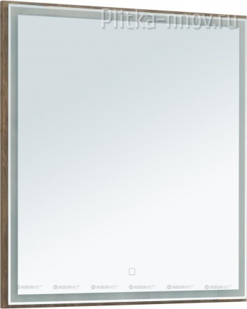Nova Lite 75 дуб рустикальный Зеркало LED Aquanet