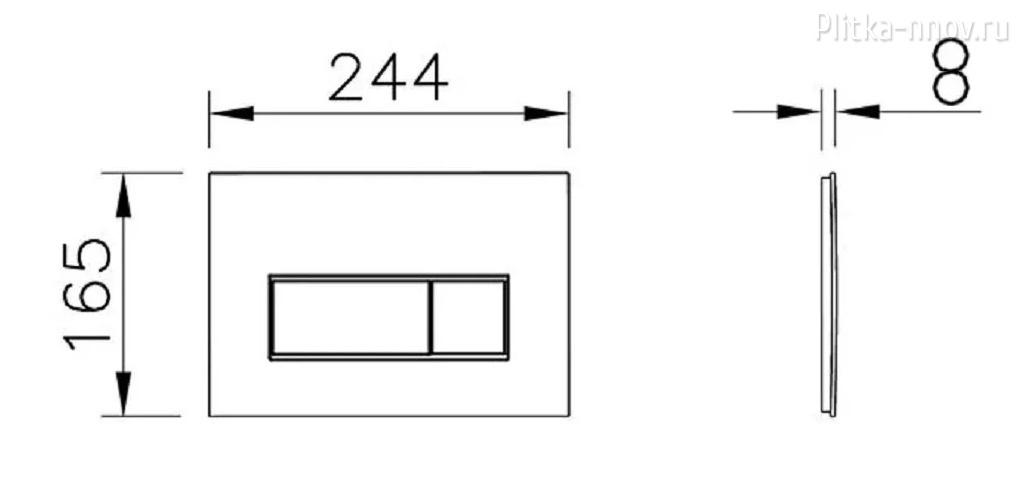 Root Square 740-2325 брашированное золото Vitra кнопка смыва Root Square 740-2325 брашированное золото Vitra кнопка смыва