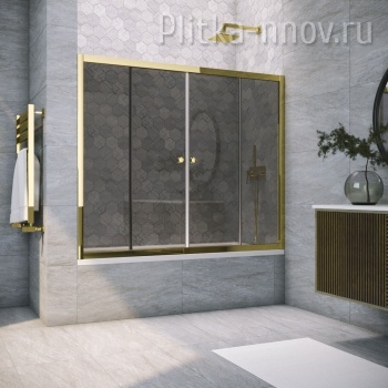 Z2V TUR NOVO 160 09 07, профиль золото глянцевое, стекло графит Vegas-Glass