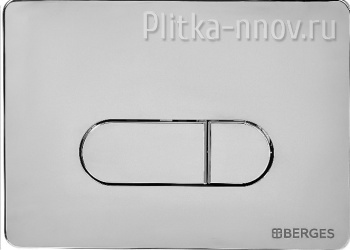 NOVUM D3 040033 BERGES хром глянец кнопка смыва