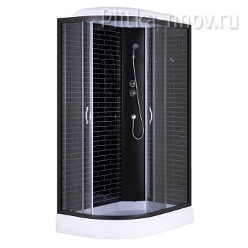 CS-66120-13R FW 120х80 Loranto поддон 13 см черный кирпичный узор CS-66120-13R FW 120х80 Loranto поддон 13 см черный кирпичный узор