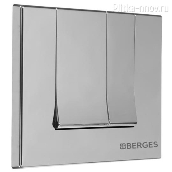 NOVUM S2 040042 BERGES Хром матовый кнопка смыва NOVUM S2 040042 BERGES Хром матовый кнопка смыва