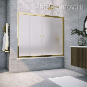 Z2V TUR NOVO 160 09 10, профиль золото глянцевое, стекло сатин Vegas-Glass