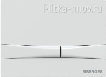 NOVUM F4 040054 BERGES Soft Touch белый матовая кнопка смыва