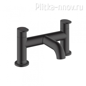 Vernis Blend 71442670, матовый черный Смеситель для ванны на 2 отверстия Hansgrohe