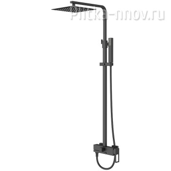 Luce LUC-VSCM-NERO Черная матовая Душевая система с поворотным изливом BelBagno