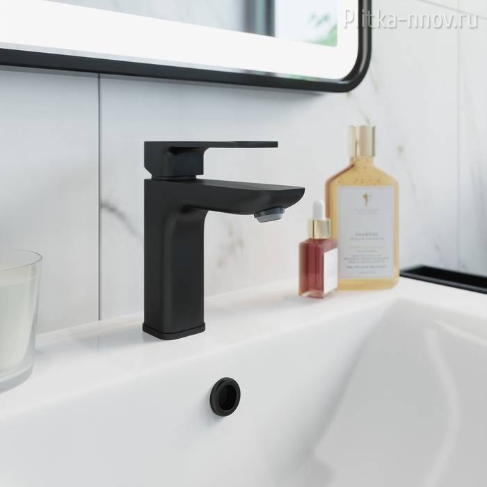 Slide SLIBL00i01 черный Смеситель для раковины Iddis Slide SLIBL00i01 черный Смеситель для раковины Iddis