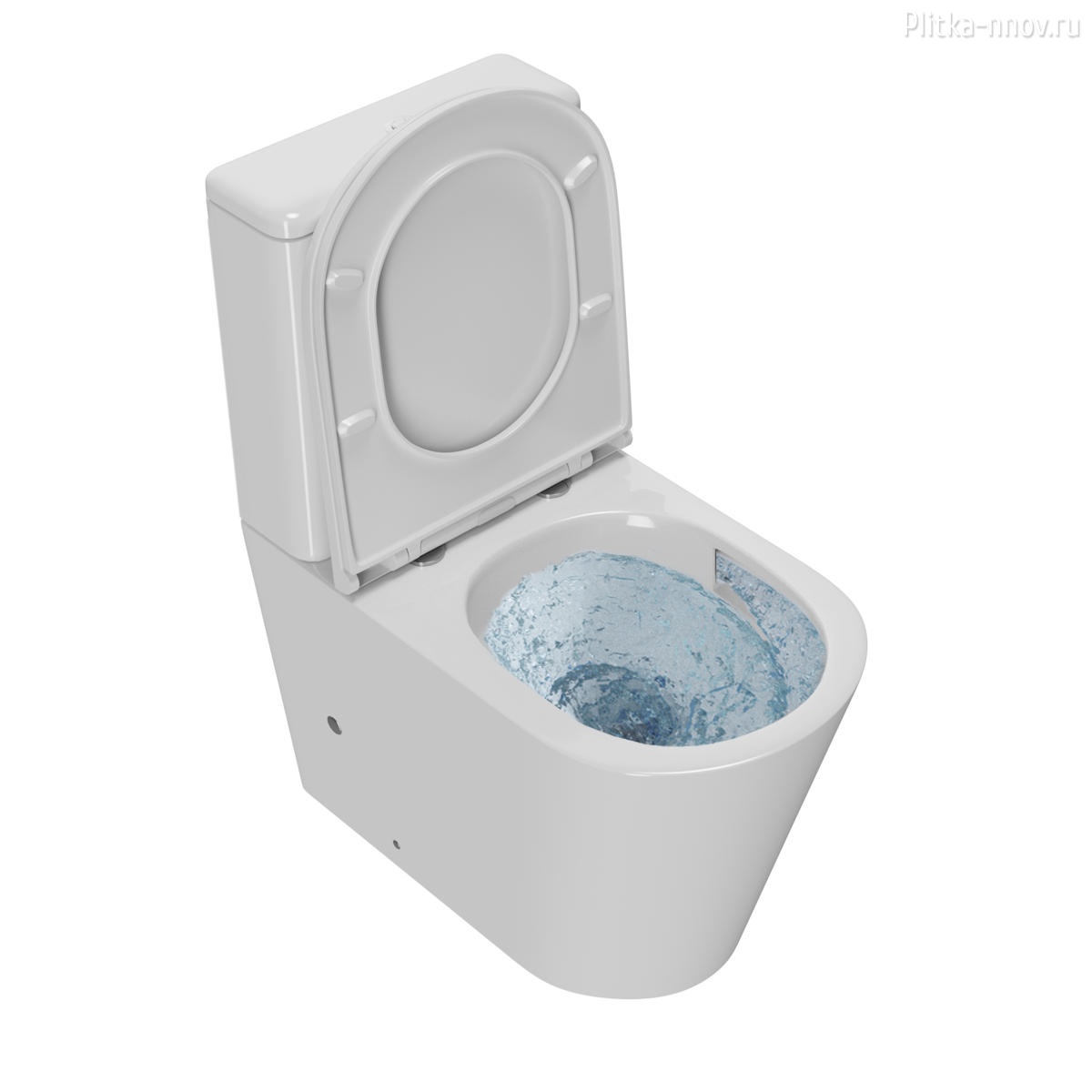Сатурн PN42901 ТОРНАДО безободковый, сиденье микролифт Унитаз Point Сатурн PN42901 ТОРНАДО безободковый, сиденье микролифт Унитаз Point