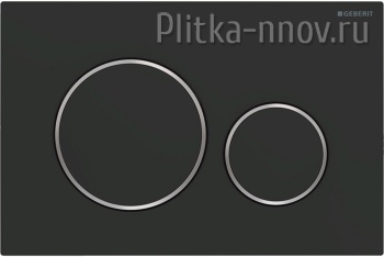 GEBERIT Sigma 20 115.882.14.1 (не оставляет отпечатков)черный матовый/хром глянец