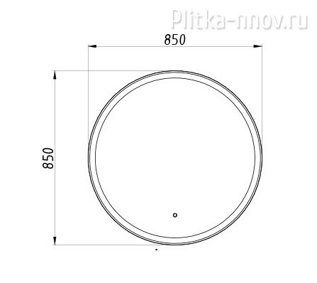 Марика 85 Зеркало круглое белый ASB-Woodline Марика 85 Зеркало круглое белый ASB-Woodline