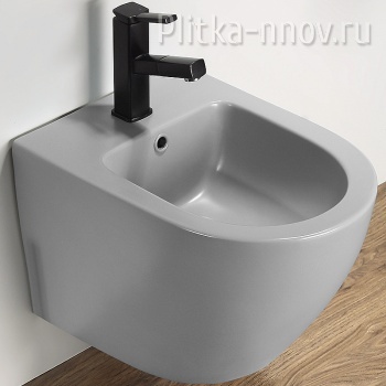 CeramaLux B2342BDMH 37x48 Биде подвесное светло-серое матовое