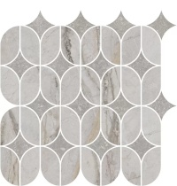 Ифран 30x32,5 KMD2HID004BR наборный серый светлый глянцевый обрезной декор