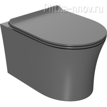 Вега PN41711GM безободковый, сер.матовый сиденье микролифт Унитаз подвесной Point