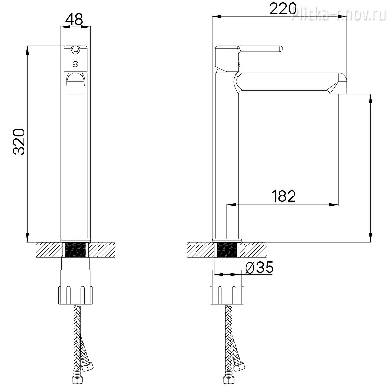 Aiger AIGBL01i01 Черный матовый Смеситель для раковины Iddis Aiger AIGBL01i01 Черный матовый Смеситель для раковины Iddis