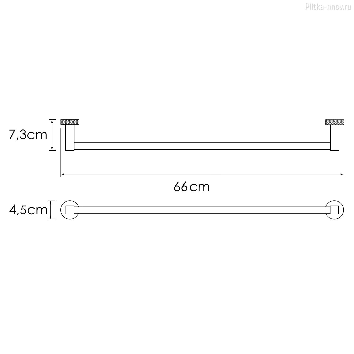 Tauber K-64430 Держатель полотенец одинарный Tauber K-64430 Держатель полотенец одинарный