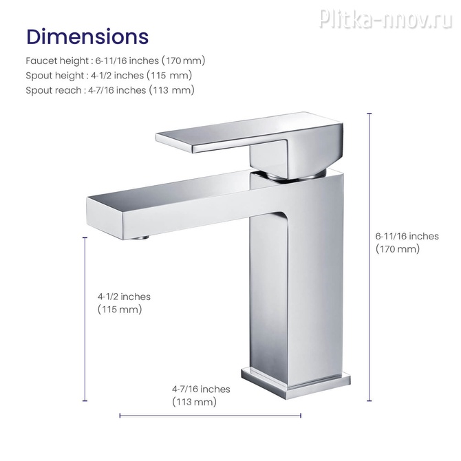 Selene 2061/00F Хром Смеситель для раковины Selene 2061/00F Хром Смеситель для раковины