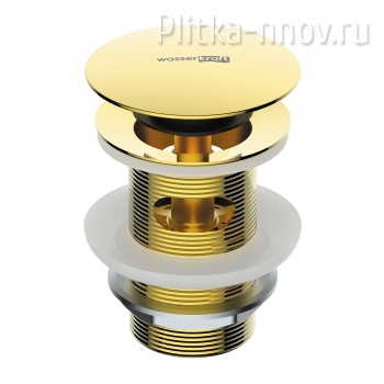 A343 Донный клапан Push-up с переливом WasserKRAFT