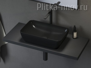 UNI 50х31 R SLIM керамический черный матовый Умывальник Ravak