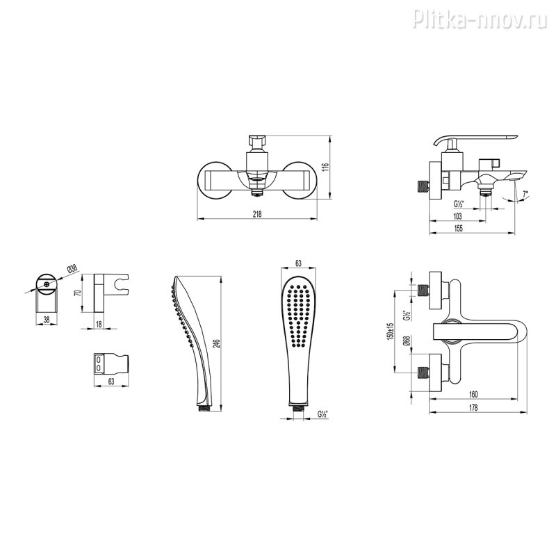 Melange LM4934CW Lemark для ванны Melange LM4934CW Lemark для ванны