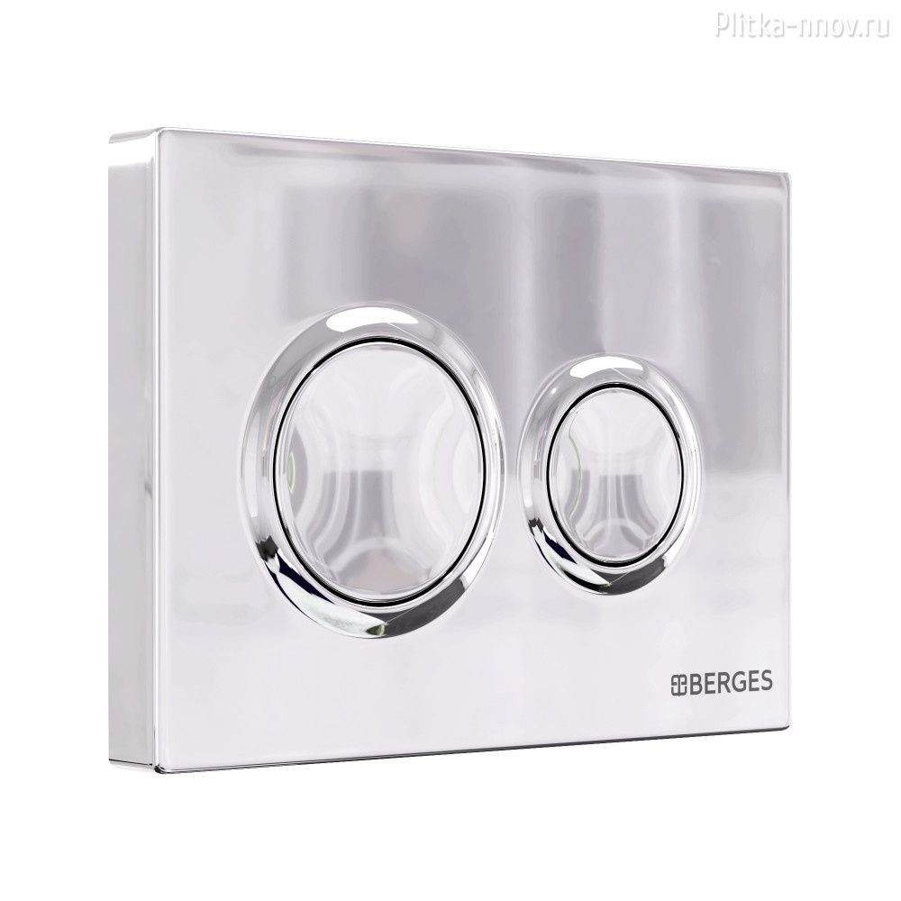 NOVUM O3 040063 BERGES Хром кнопка смыва NOVUM O3 040063 BERGES Хром кнопка смыва