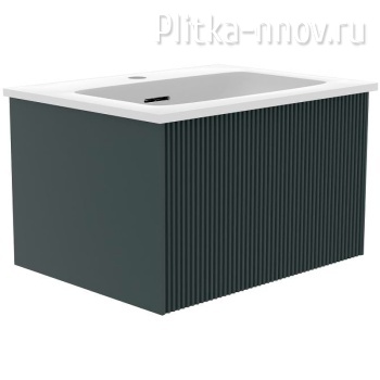 Terra 60 FNC-01-TER-G-60 Тумба с раковиной Flat 60 подв. Серо-зеленая La Fenice
