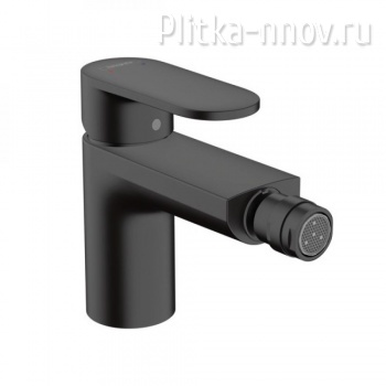 Vernis Blend 71210670, матовый черный Смеситель для биде однорычажный со сливным гарнитуром Hansgrohe