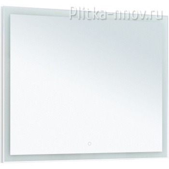 Гласс 120 белый LED Зеркало Aquanet