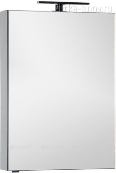 Алвита 60 серый антрацит зеркало-шкаф Aquanet 