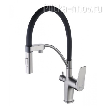 Bronx LM3761GM Lemark Смеситель для кухни с гибким изливом и подключением к фильтру с питьевой водой Bronx LM3761GM Lemark Смеситель для кухни с гибким изливом и подключением к фильтру с питьевой водой
