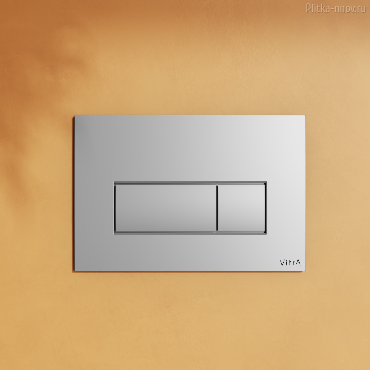 Root Square 740-2380 глянцевая хром Vitra кнопка смыва Root Square 740-2380 глянцевая хром Vitra кнопка смыва